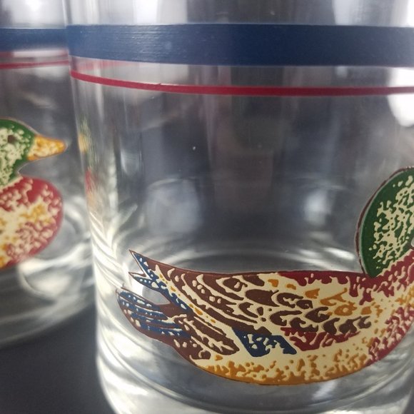 Vintage Corning Glassware Duck 4 - 12.5 oz Glasses - Picture 11 of 12